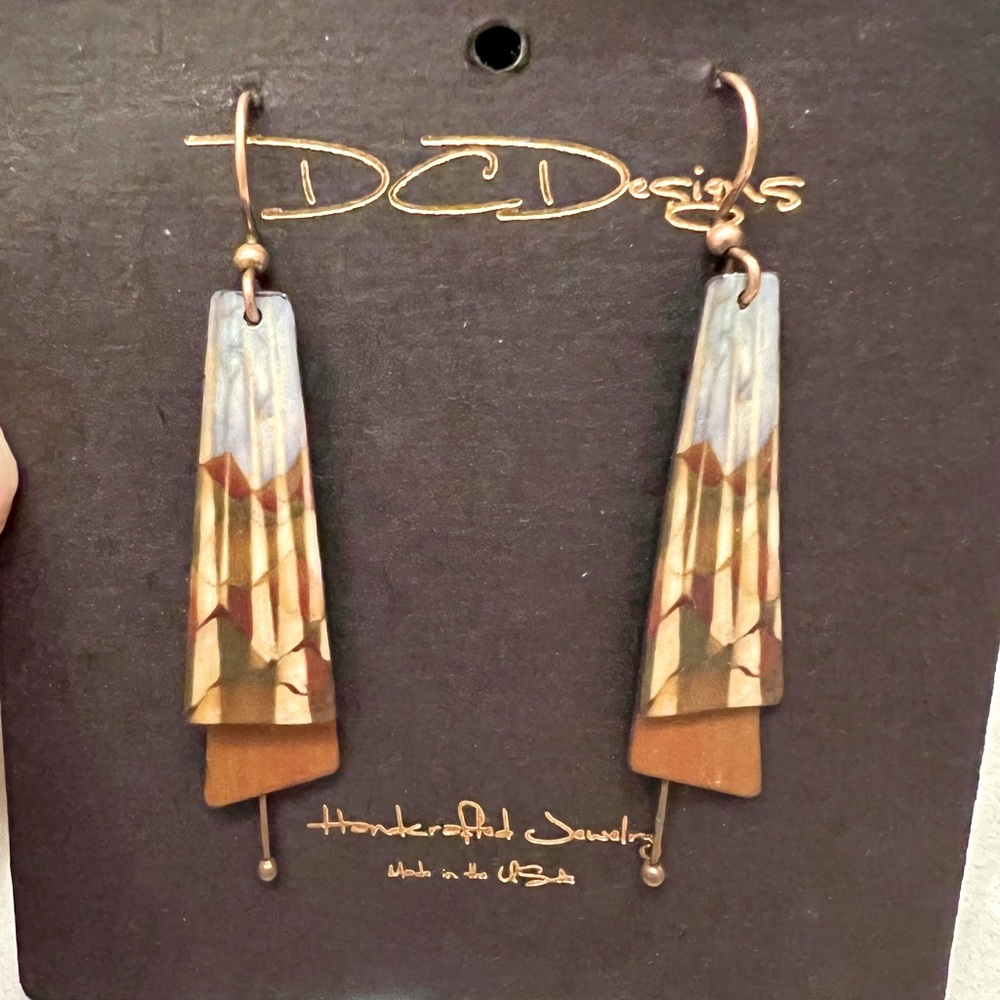 Handmade aspen tree earrings